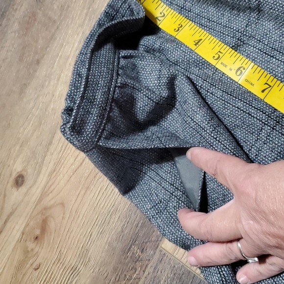 Pendleton vintage wool plaid grey skirt midi length pockets - Picture 4 of 8